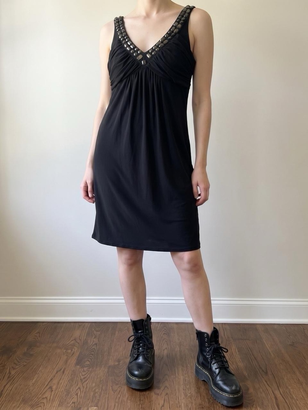 y2k indie sleaze whimsigoth beaded babydoll going out midi dress bisou bisou